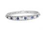 Bracelet Bangle WHITE GOLDEN BRACELET WITH DIAMONDS AND SAPPHIRES
