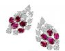 Earrings Other 7ct Ruby CGL Certified, 6.8ct Diamonds
